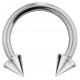 Titanium CONES / SPIKE Body Piercing Jewelry Parts - 2pcs 16g (1.2mm)