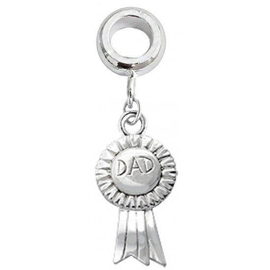 Silver Charm Bead "Number One Dad" Compatible for  Pandora All Types Bracelet