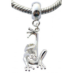 Silver Charm Bead Frog Compatible for  Pandora All Types Bracelet