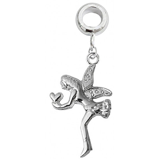 Silver Charm Bead Fairy Compatible for Pandora All Types Bracelet