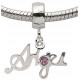 Silver Angel Charm with CZ  Crystals for Pandora Bracelets or Necklace