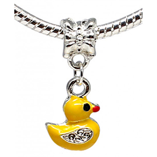 Charm Yellow Duck - Fits All Pandora Bracelets