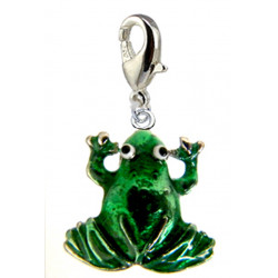 Attachable Frog Charm with Spring Clasp
