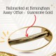 14K Gold Belly Bar - Gold Ribbon Belly Ring