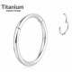 Titanium Hinged Ring Piercing - Opens & Closes Smoothly - Quality tested by Sheffield Assay Office England