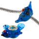Murano Glass Flying Bird Bead Charms - Fits Pandora & Troll Bracelets - Various Colours