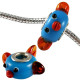 Murano Glass Fish Bead Charms - Fits Pandora & Troll Bracelets - Various Colours