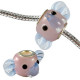 Murano Glass Elephant Head Bead Charms - Fits Pandora & Troll Bracelets - Various Colours