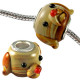 Murano Glass Dog Head Bead Charms - Fits Pandora & Troll Bracelets - Various Colours