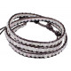Colourful Handmade Fashion Strap Bracelets with 3 Layer Beads - Various Colours
