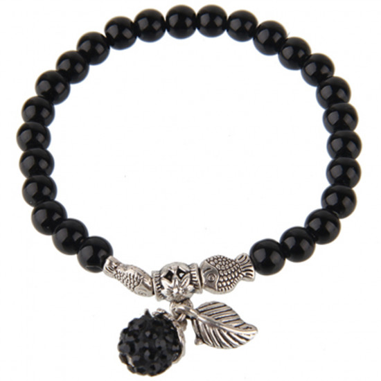 Stretchable Fashion Beaded Bracelet - Classic Style - Various Colours