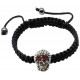 Esquisite Shamballa Bling Bling Skull Bracelet with CZ Crystals - Various Colours