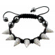 Spike Bracelet with CZ Crystal Bling Bling Fits Lovely on Any Wrist - Various Colours
