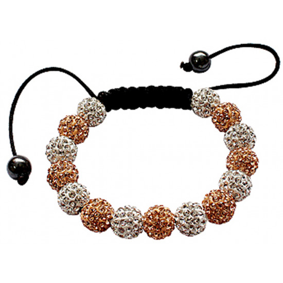 Bling Bling Shamballa Bracelet with Crystal CZ Fits Lovely on Any Wrist - Various Colours