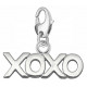 Silver Charm With Spring Lobster Clasp for Easy Attachment to Charm Bracelet and Key Chains - Insprational Words 