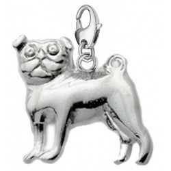 Silver Charm Bead Train Bulldog Compatible for Pandora All Types Bracelet