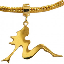 Silver Charm East rider Bead - Fits All European Bracelet - Available in Gold Plating