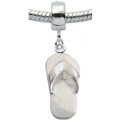 Silver Slipper Charm - Fits All Pandora Bracelets