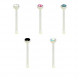 Sets Of 5 Pieces Nose Pin Piercing with CZ Crystals - Various Colours - Quality tested by Sheffield Assay Office England