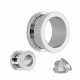 Flesh Tunnel Stainless Steel Plugs Screw Ear Stretcher - Expander Body Piercing - Quality tested at Sheffield Assay England