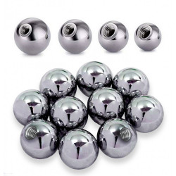 Stainless Steel 316L Plain Ball - 1.0mm (18g) to 1.6mm (14g) - Sizes 2.5mm to 8mm (10pcs)