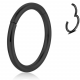 Hinge Segment Ring - Black - Quality tested by Sheffield Assay Office England