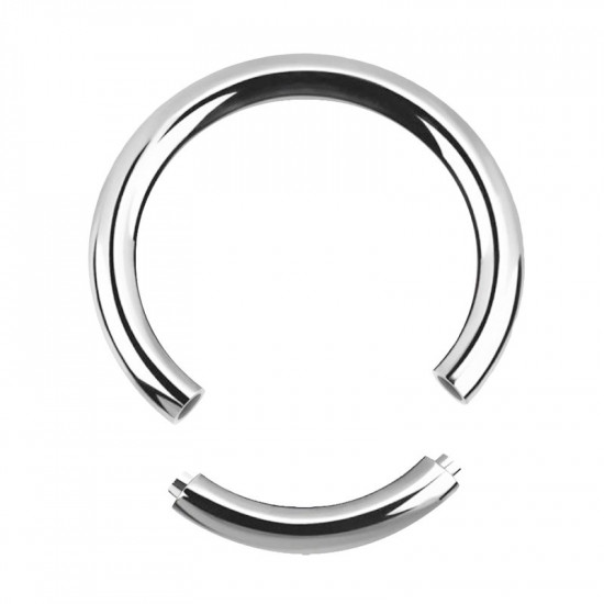 Stainless Steel Segment Ring - 2 Piece - In Silver or Black - Quality tested by Sheffield Assay Office England